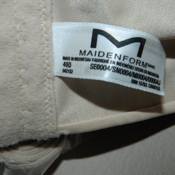 Maidenform Perfect Coverage SN0004 Bra Size 40D (HH-5) - Picture 5 of 5